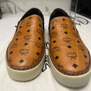 MCM women’s Brown Slip-On Shoes